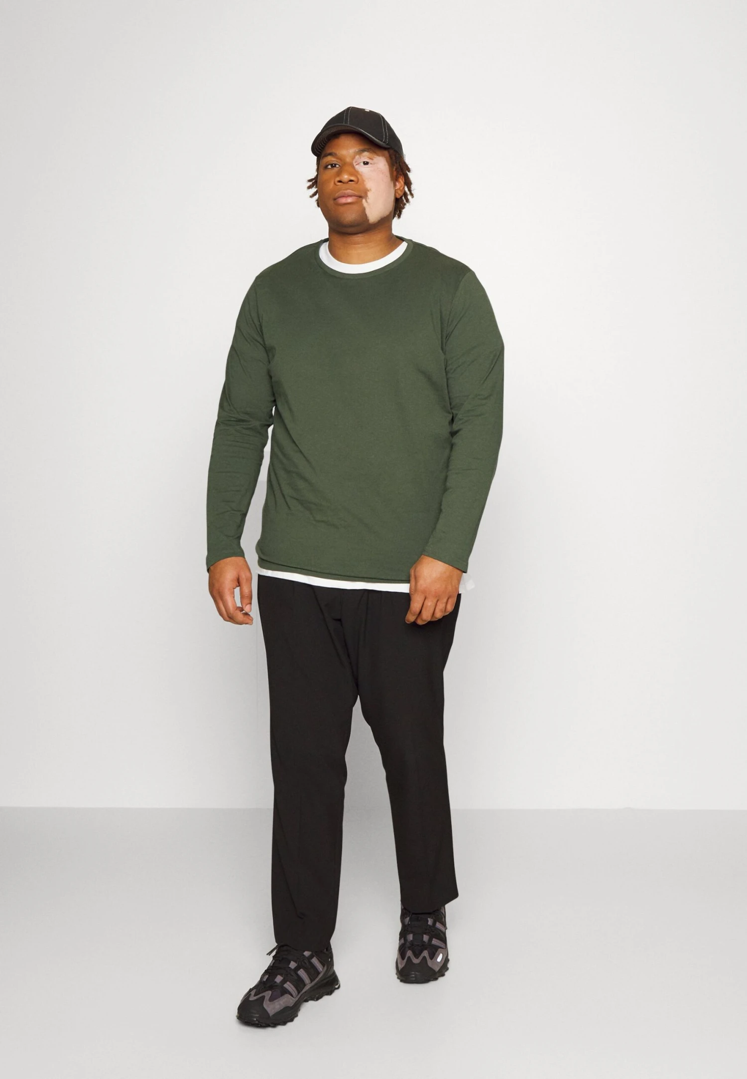 Pier One 2 Pack - Longsleeve - Dark Green/Dark Blue 3 Pier One 2 Pack - Longsleeve - Dark Green/Dark Blue