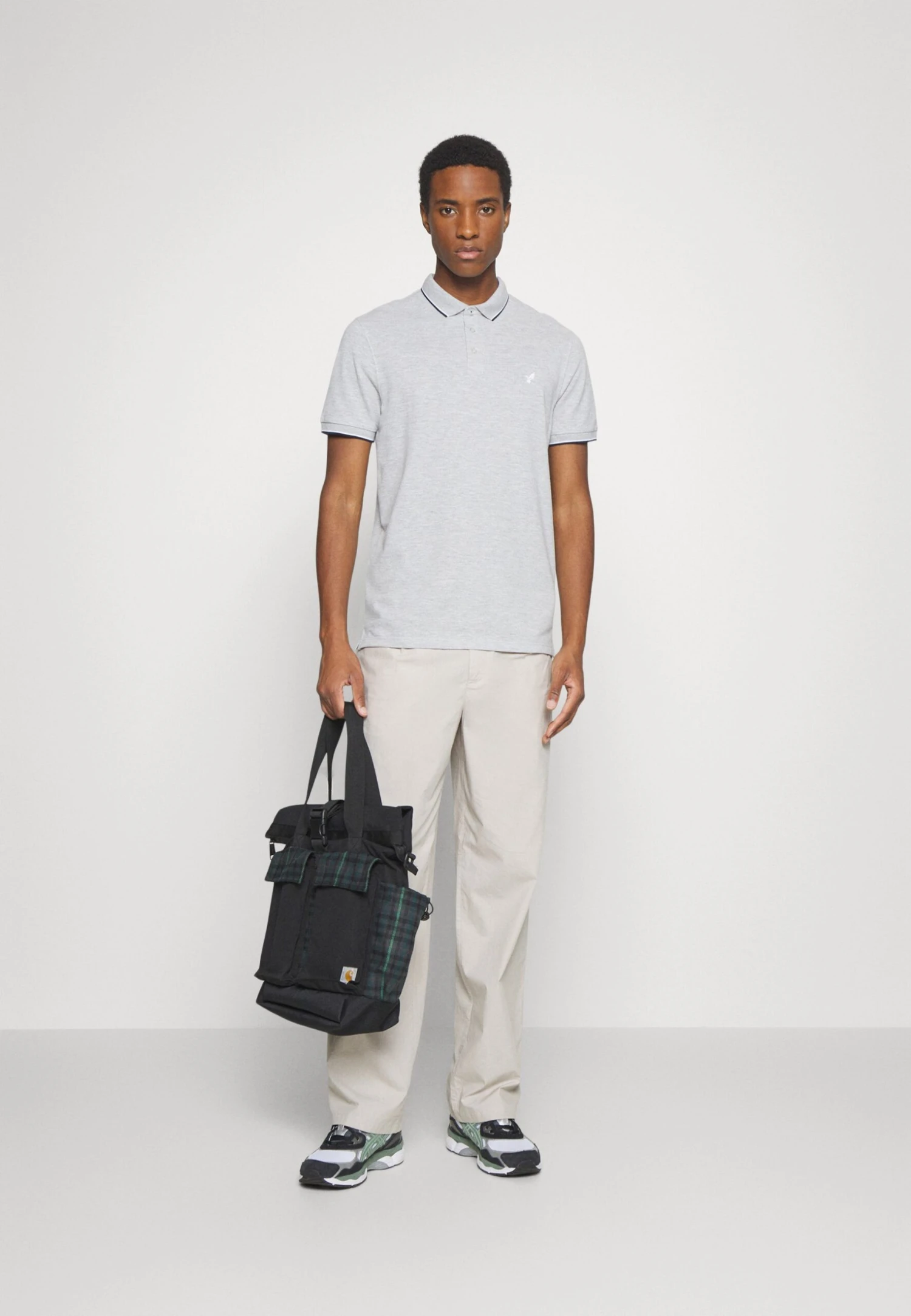 Pier One 2 Pack - Poloshirt - Light Grey/Dark Blue 3 Pier One 2 Pack - Poloshirt - Light Grey/Dark Blue