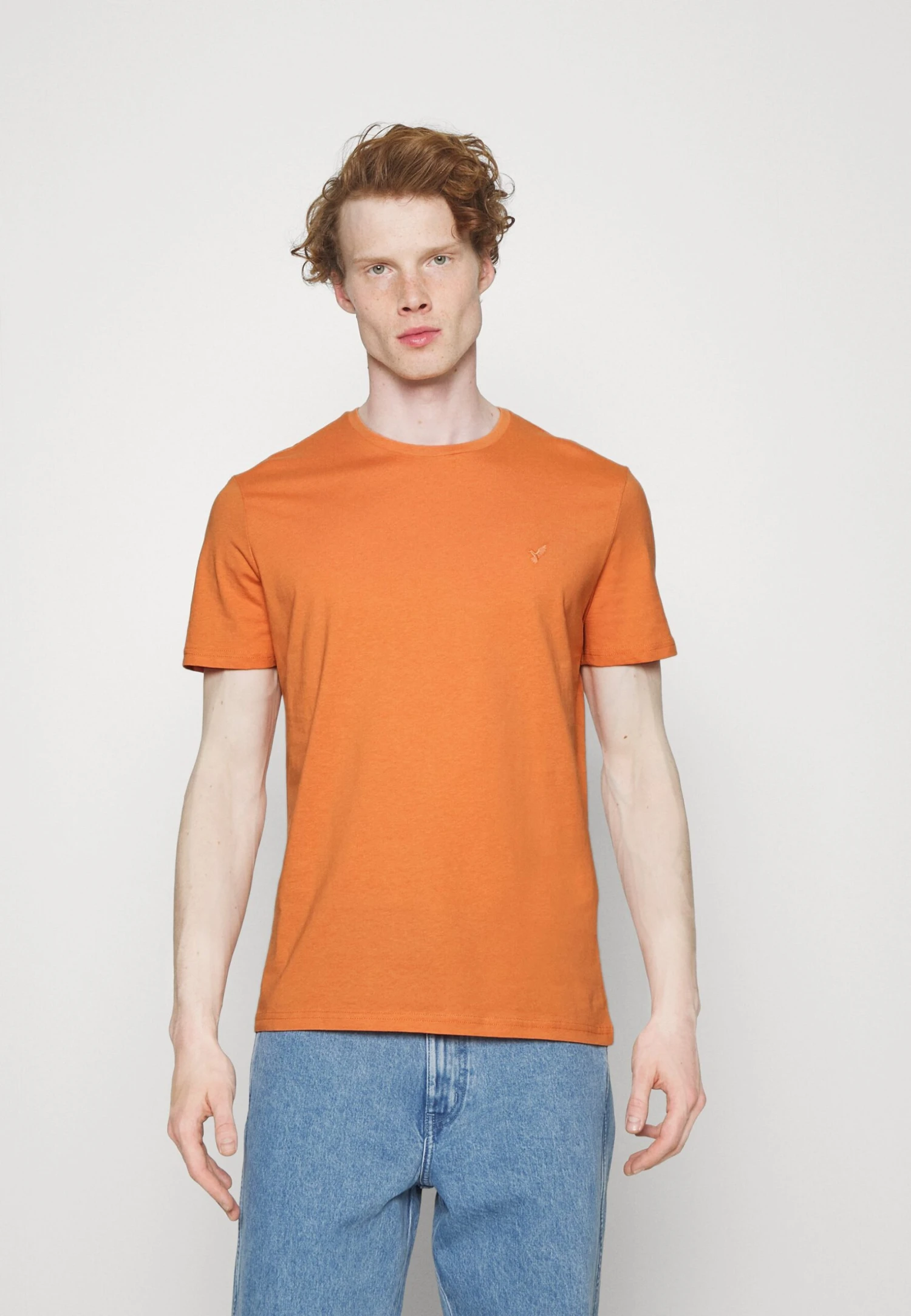 Pier One 5 Pack - T-Shirt Basic - Mottled Dark Blue/Yellow/Orange 8 Pier One 5 Pack - T-Shirt Basic - Mottled Dark Blue/Yellow/Orange - Afbeelding 6