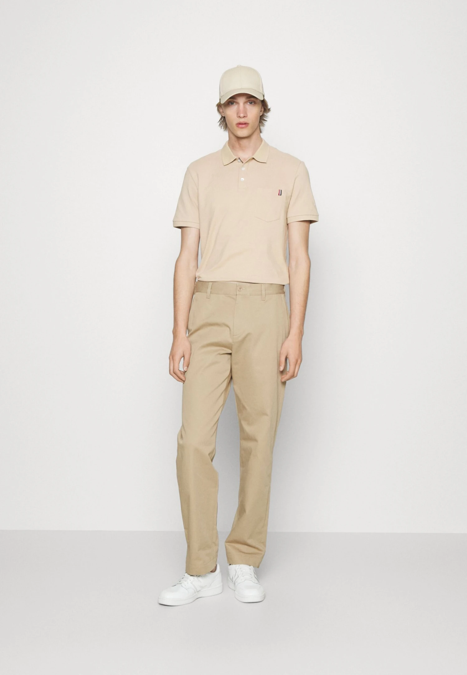 Pier One Tricolore Trim- Poloshirt - Beige 4 Pier One Tricolore Trim- Poloshirt - Beige - Afbeelding 2