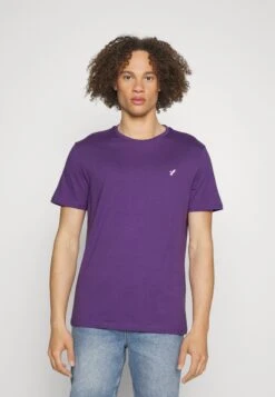 Pier One Unisex 5 Pack - T-Shirt Basic - Light Blue/Purple/White -Pier One 095b9a3674da4547b14b54174212bae2