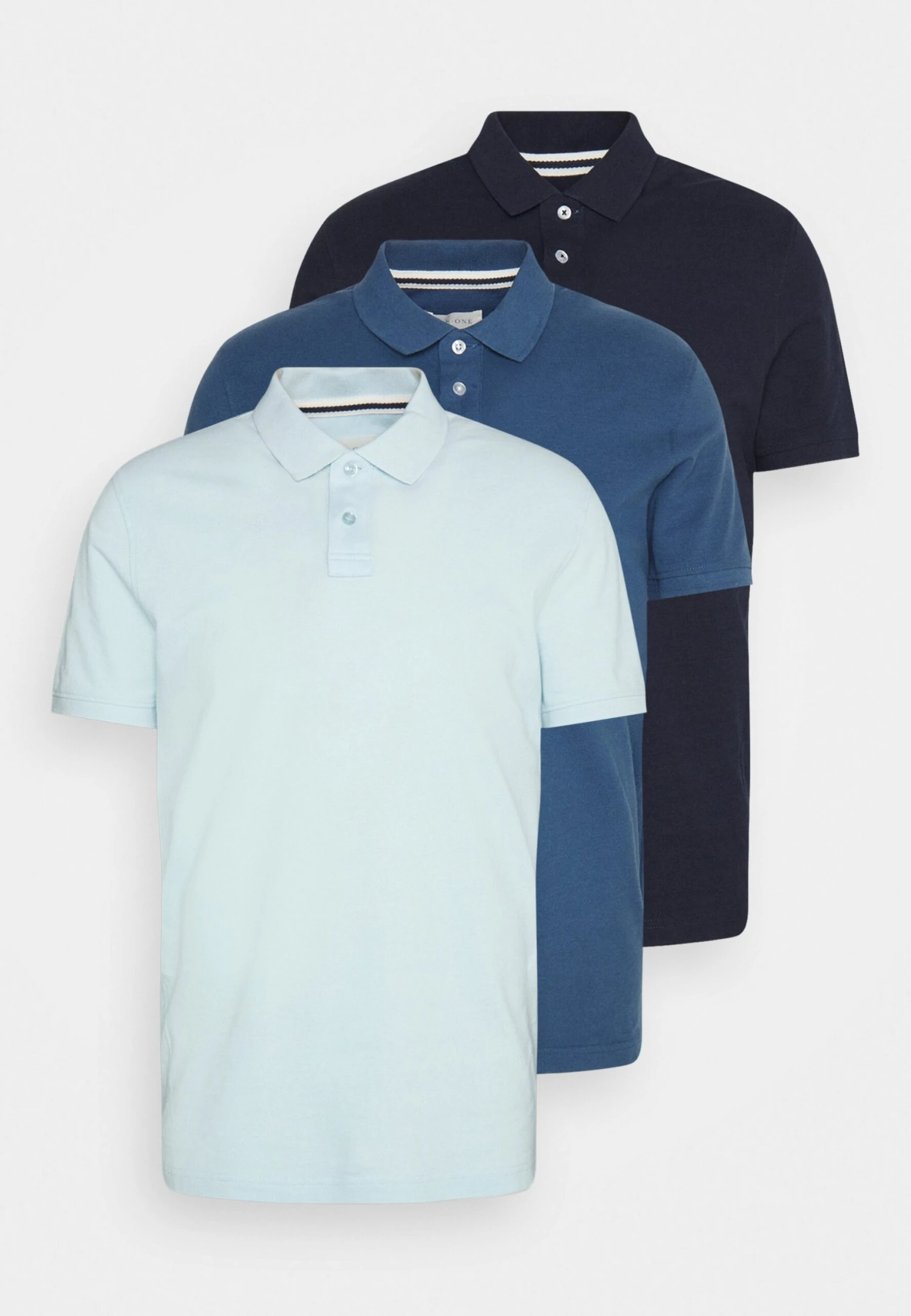 Pier One 3 Pack - Poloshirt - Light Blue/Blue/Dark Blue 8 Pier One 3 Pack - Poloshirt - Light Blue/Blue/Dark Blue - Afbeelding 6