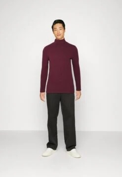 Pier One 2 Pack - Longsleeve - Beige/Bordeaux