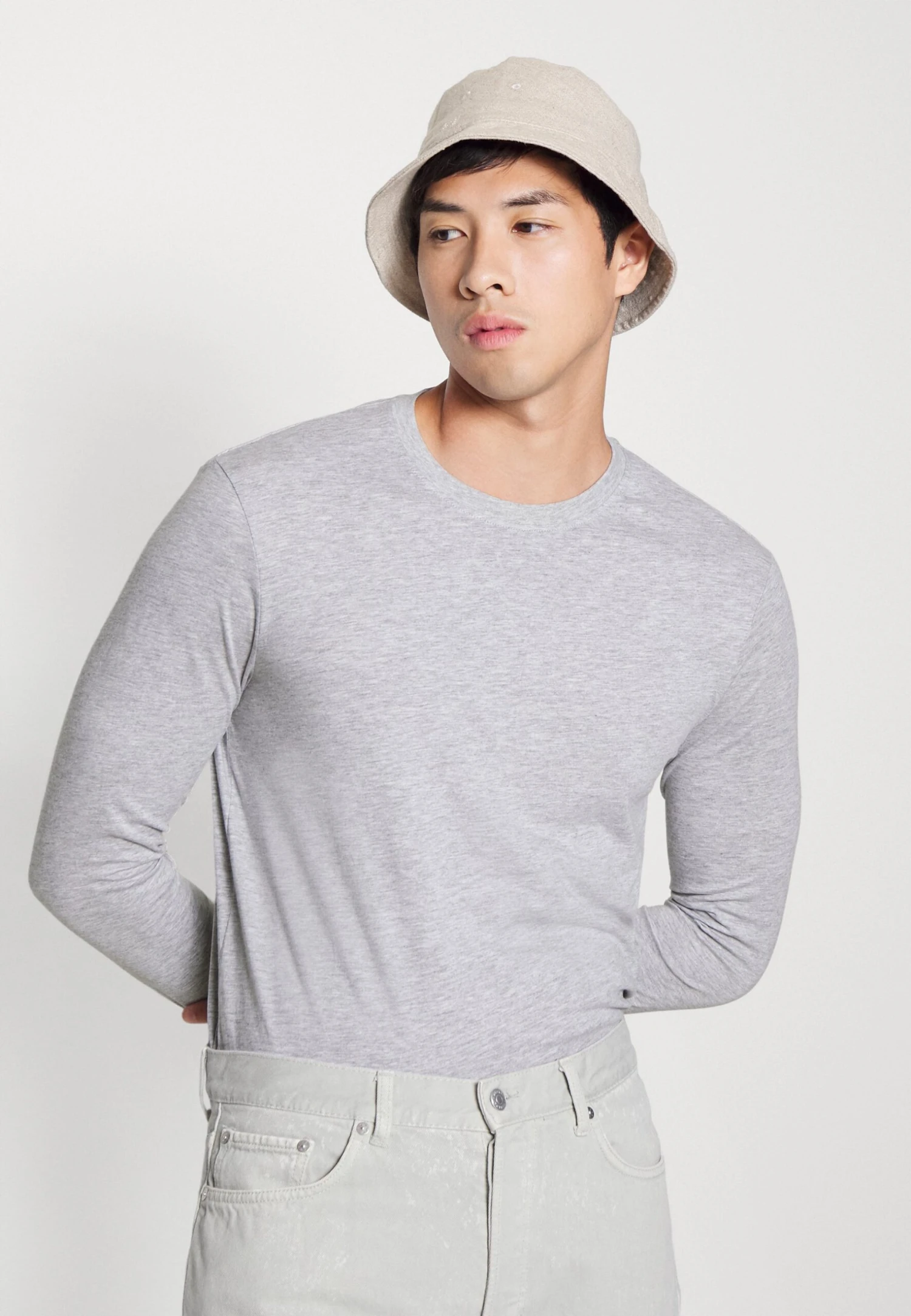 Pier One 5 Pack - Longsleeve - Light Grey/White/Black 8 Pier One 5 Pack - Longsleeve - Light Grey/White/Black - Afbeelding 6