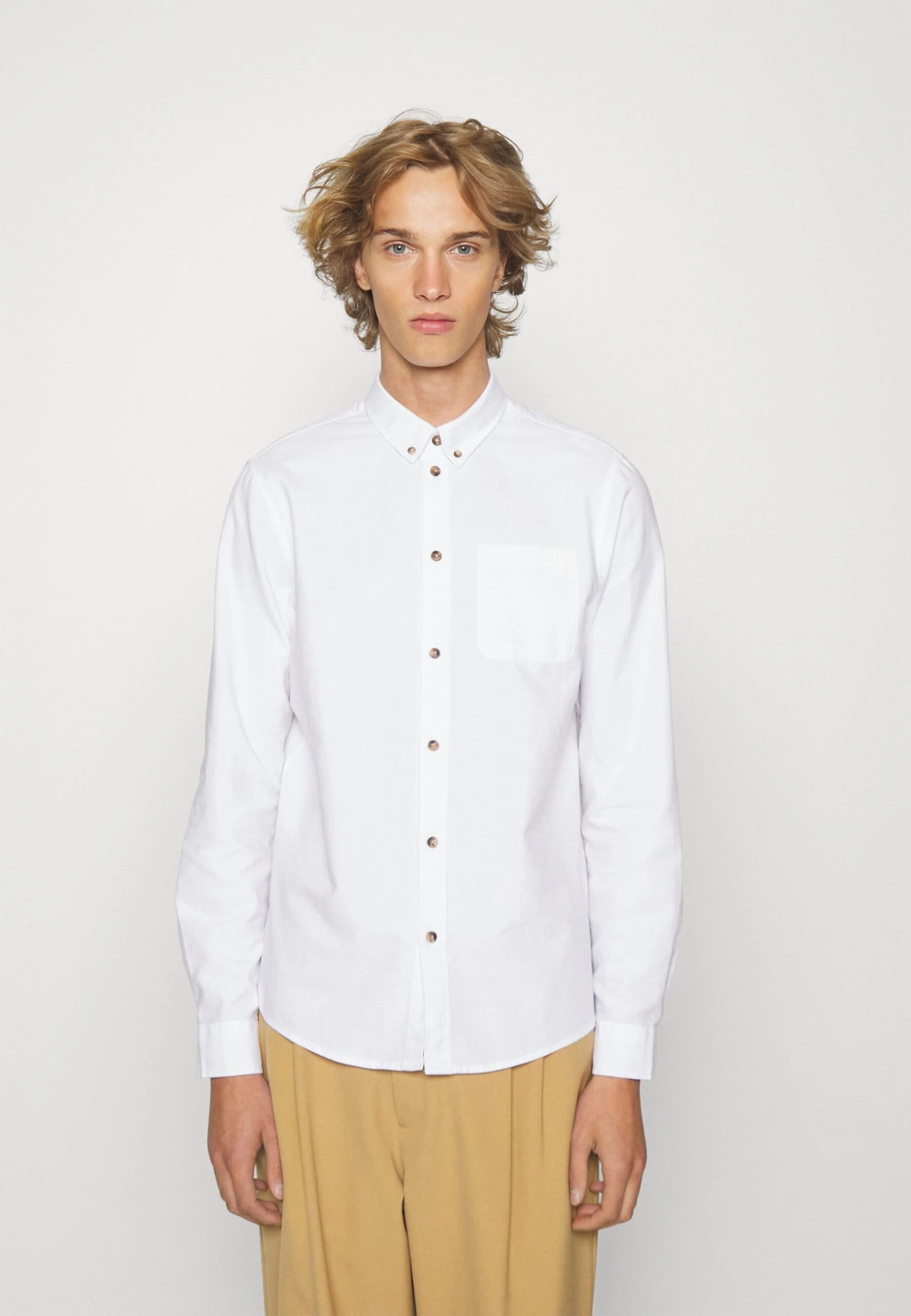 Pier One 2 Pack - Overhemd - White/Light Blue 6 Pier One 2 Pack - Overhemd - White/Light Blue - Afbeelding 4