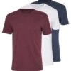 Pier One 3 Pack - T-Shirt Basic - Mottled Bordeaux/White/Blue 2 Pier One 3 Pack - T-Shirt Basic - Mottled Bordeaux/White/Blue -Pier One 1a1b68220b7042e3b86fe00c310634af