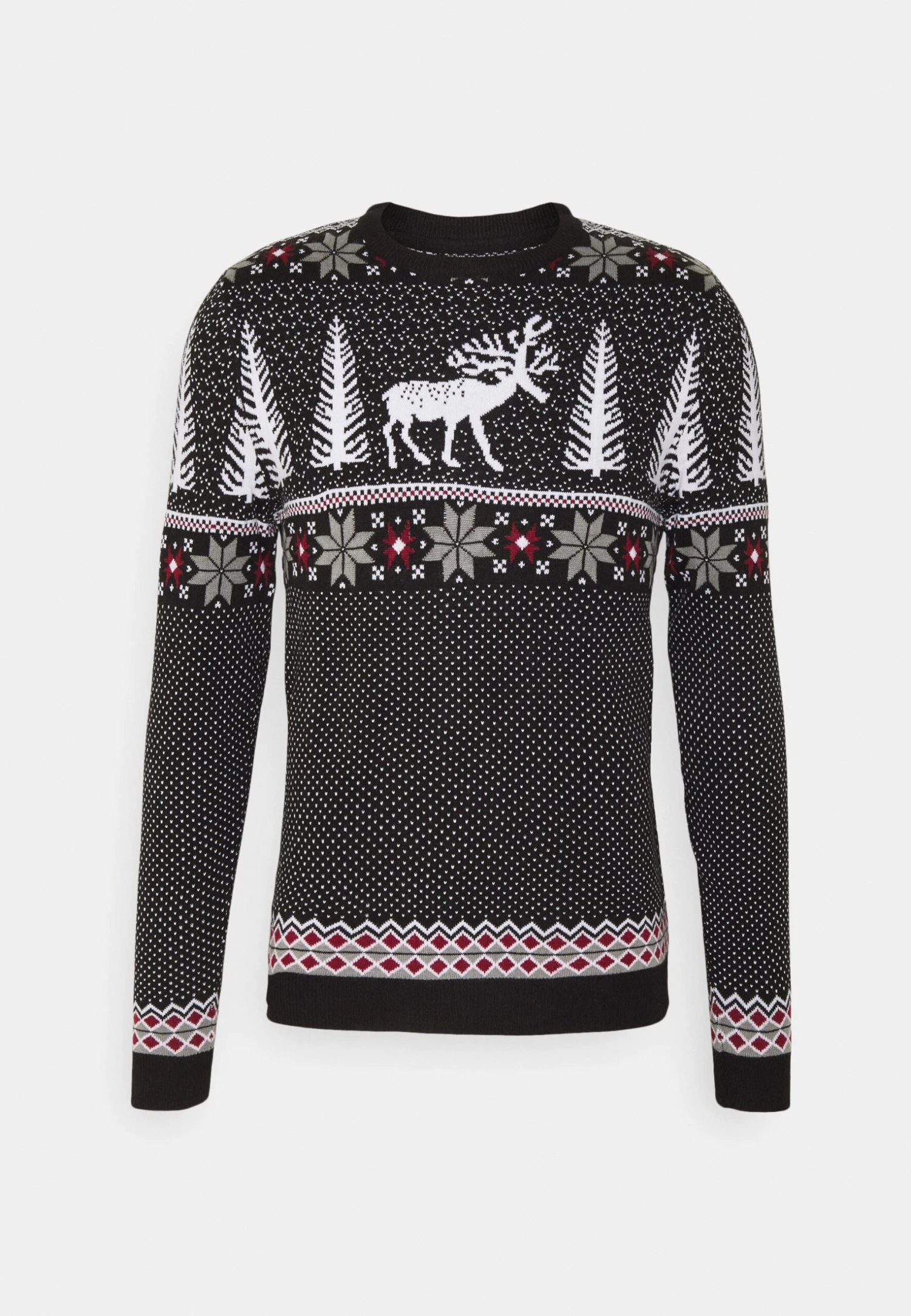 Pier One Wintery Christmas Jumper- Trui - Black 3 Pier One Wintery Christmas Jumper- Trui - Black