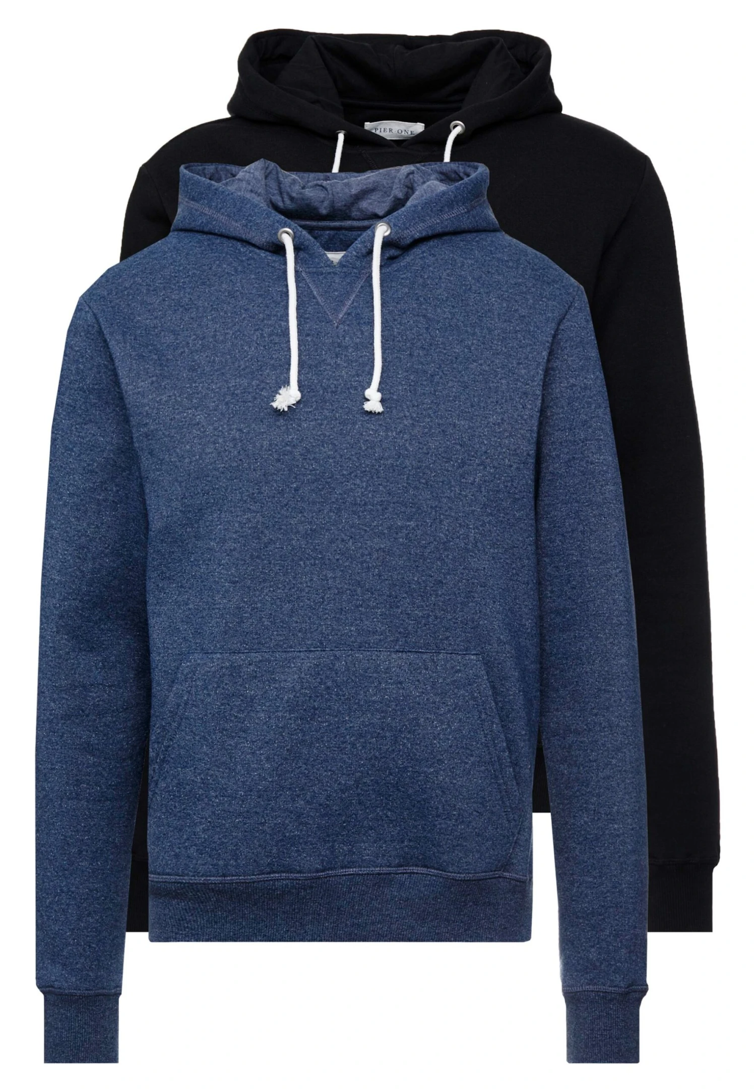 Pier One 2 Pack - Hoodie - Dark Blue/ Black 6 Pier One 2 Pack - Hoodie - Dark Blue/ Black - Afbeelding 4