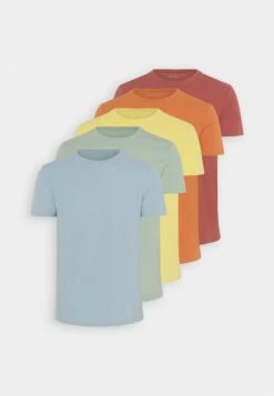 Pier One 5 Pack - T-Shirt Basic - Light Blue/Yellow/Mint 19 Pier One 5 Pack - T-Shirt Basic - Light Blue/Yellow/Mint -Pier One 2ce03fa7d81942e7b51f0e062eca18e4