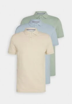Pier One 3 Pack - Poloshirt - Mint/Tan/Light Blue -Pier One 32306465451b49b68887f2f3443fe714