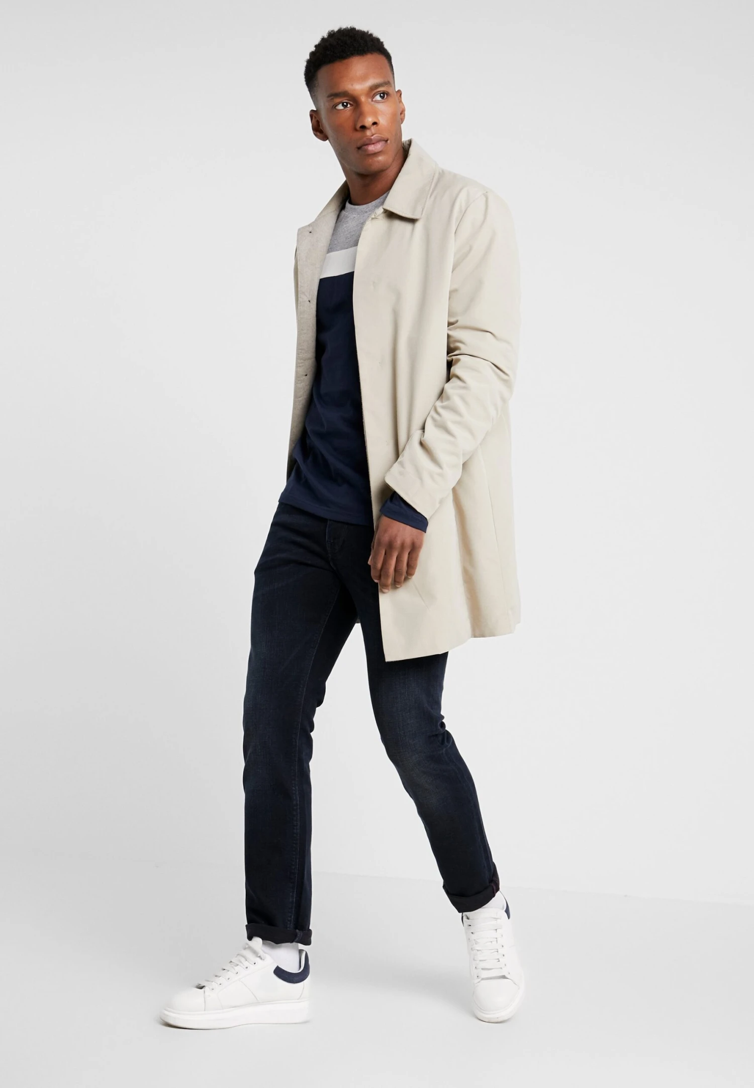 Pier One Longsleeve - Grey/Dark Blue 4 Pier One Longsleeve - Grey/Dark Blue - Afbeelding 2