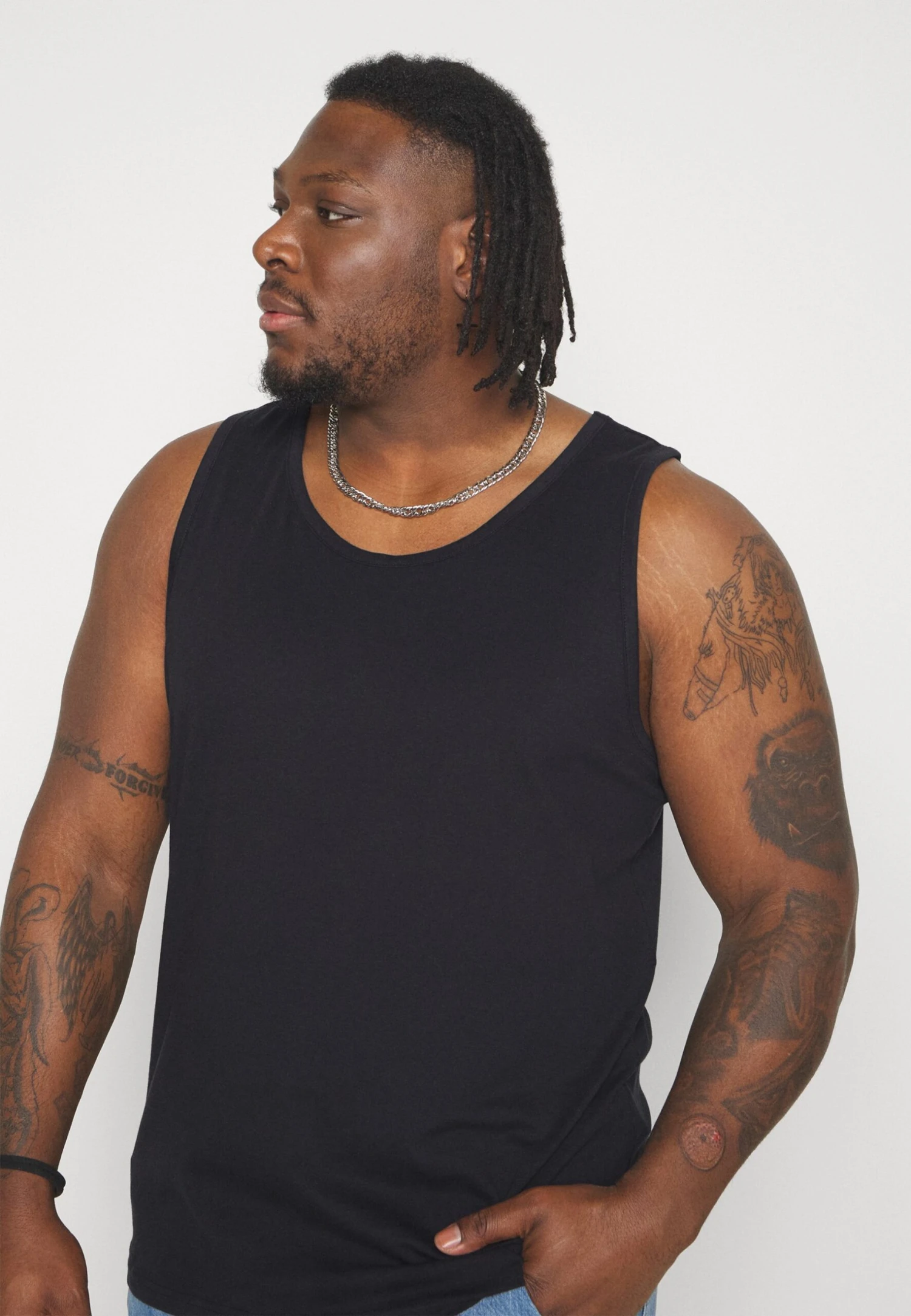 Pier One 3 Pack- Top - Black/Grey/Khaki 6 Pier One 3 Pack- Top - Black/Grey/Khaki - Afbeelding 4