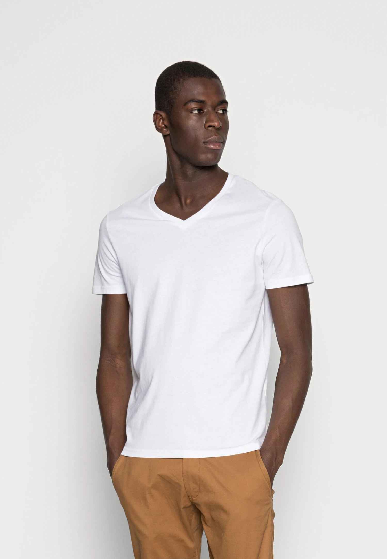 Pier One 5 Pack - T-Shirt Basic - White/Blue/Black 4 Pier One 5 Pack - T-Shirt Basic - White/Blue/Black - Afbeelding 2