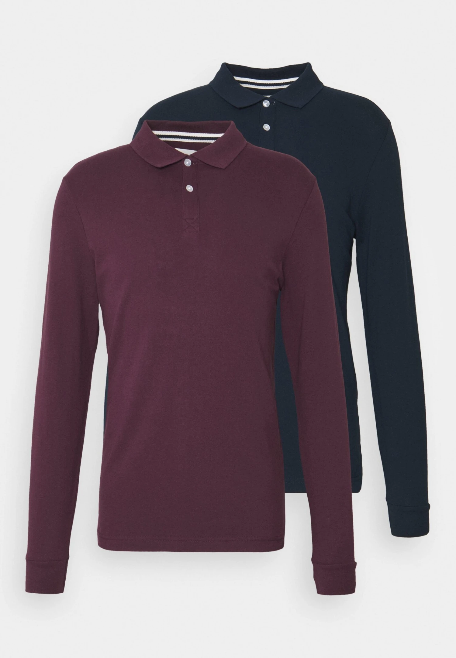 Pier One 2 Pack - Poloshirt - Bordeaux/Dark Blue 3 Pier One 2 Pack - Poloshirt - Bordeaux/Dark Blue