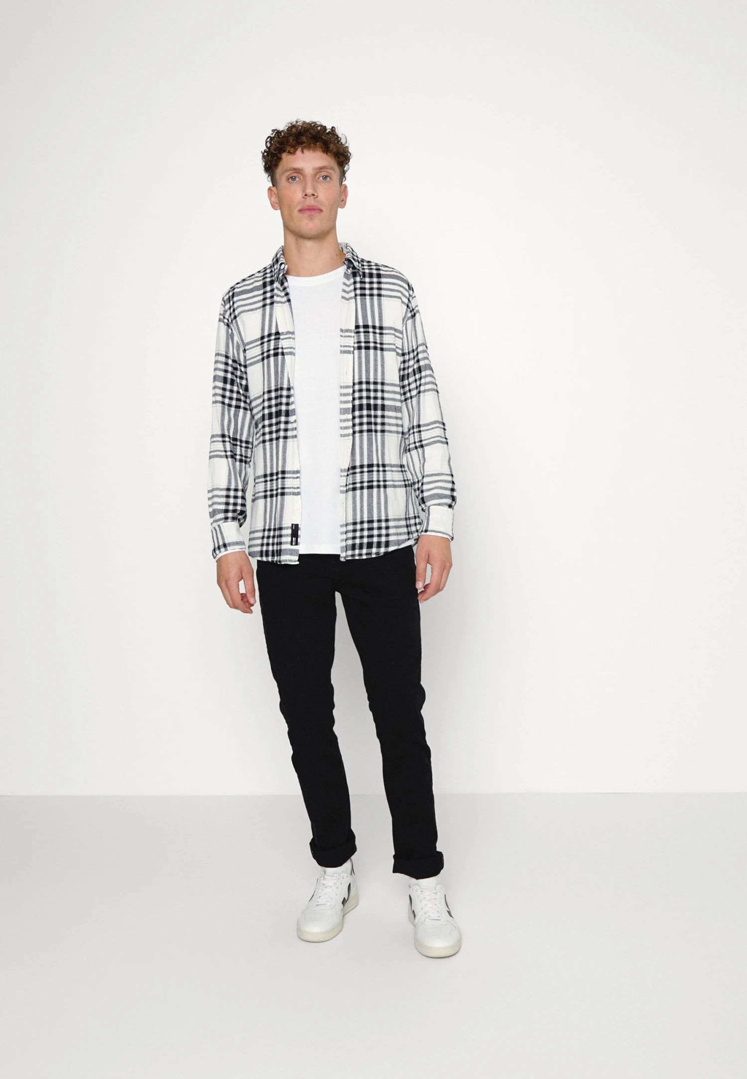 Pier One 5 Pack - Longsleeve - Blue/White/Beige/Olive 3 Pier One 5 Pack - Longsleeve - Blue/White/Beige/Olive