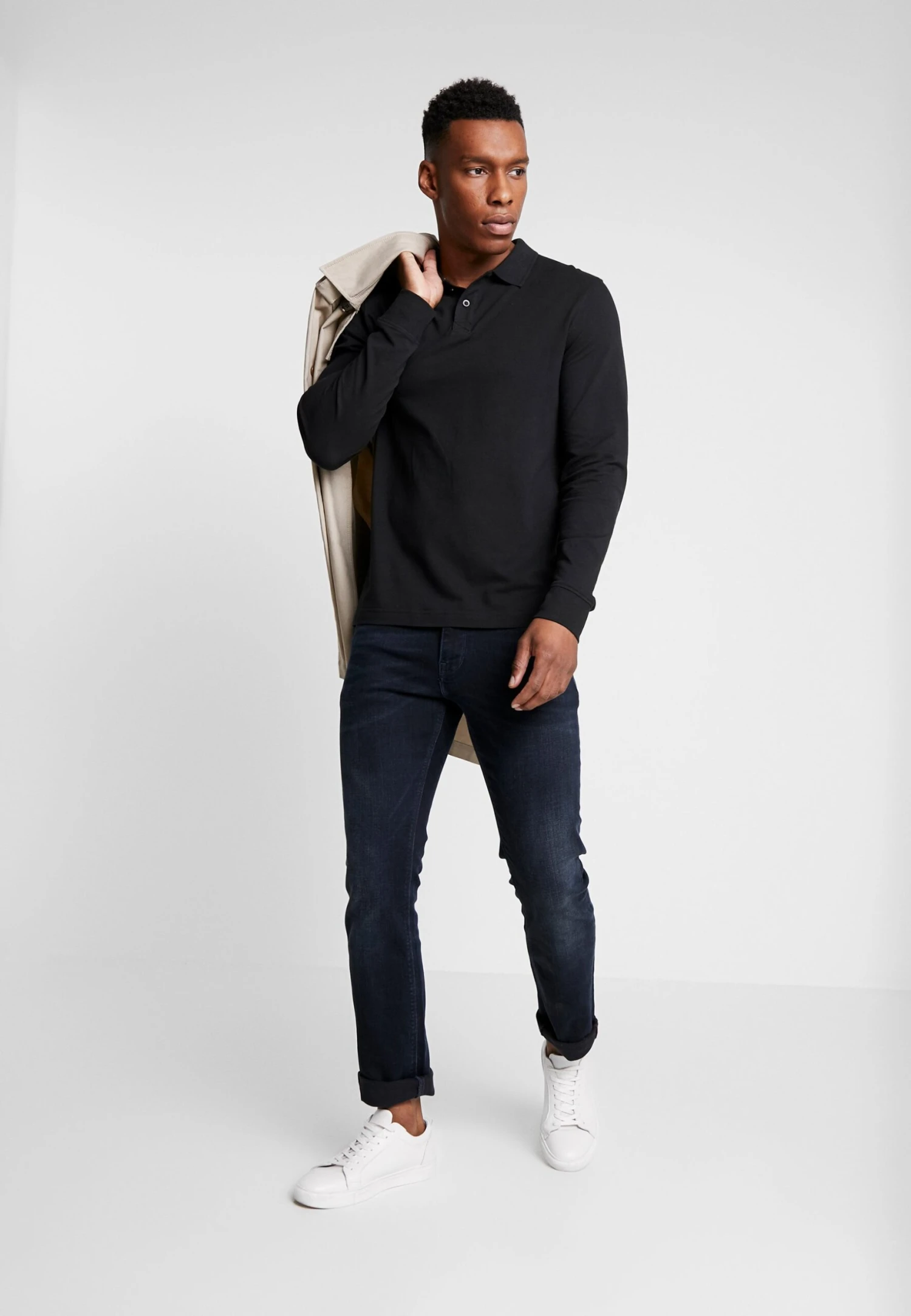 Pier One 2 Pack - Poloshirt - Mottled Grey/Black 4 Pier One 2 Pack - Poloshirt - Mottled Grey/Black - Afbeelding 2