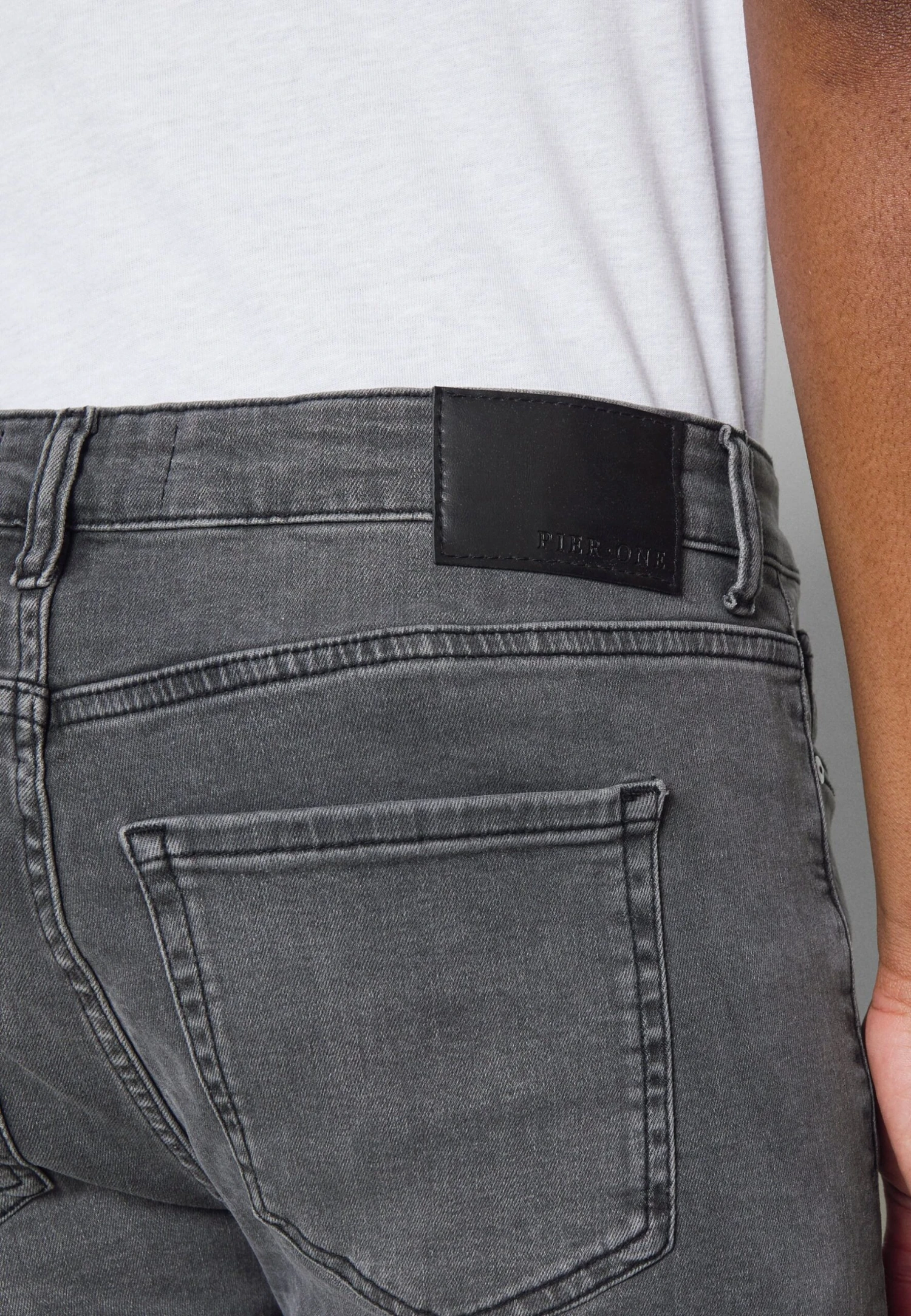 Pier One Straight Leg Jeans - Grey 7 Pier One Straight Leg Jeans - Grey - Afbeelding 5
