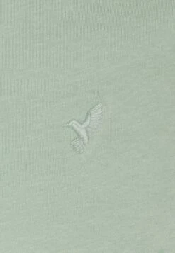Pier One V Neck Bird Tonal 3 Pack - T-Shirt Basic - Mint/Off-Whit/Blue Grey -Pier One 4e6ed310bad342ea8d5163998452cedf