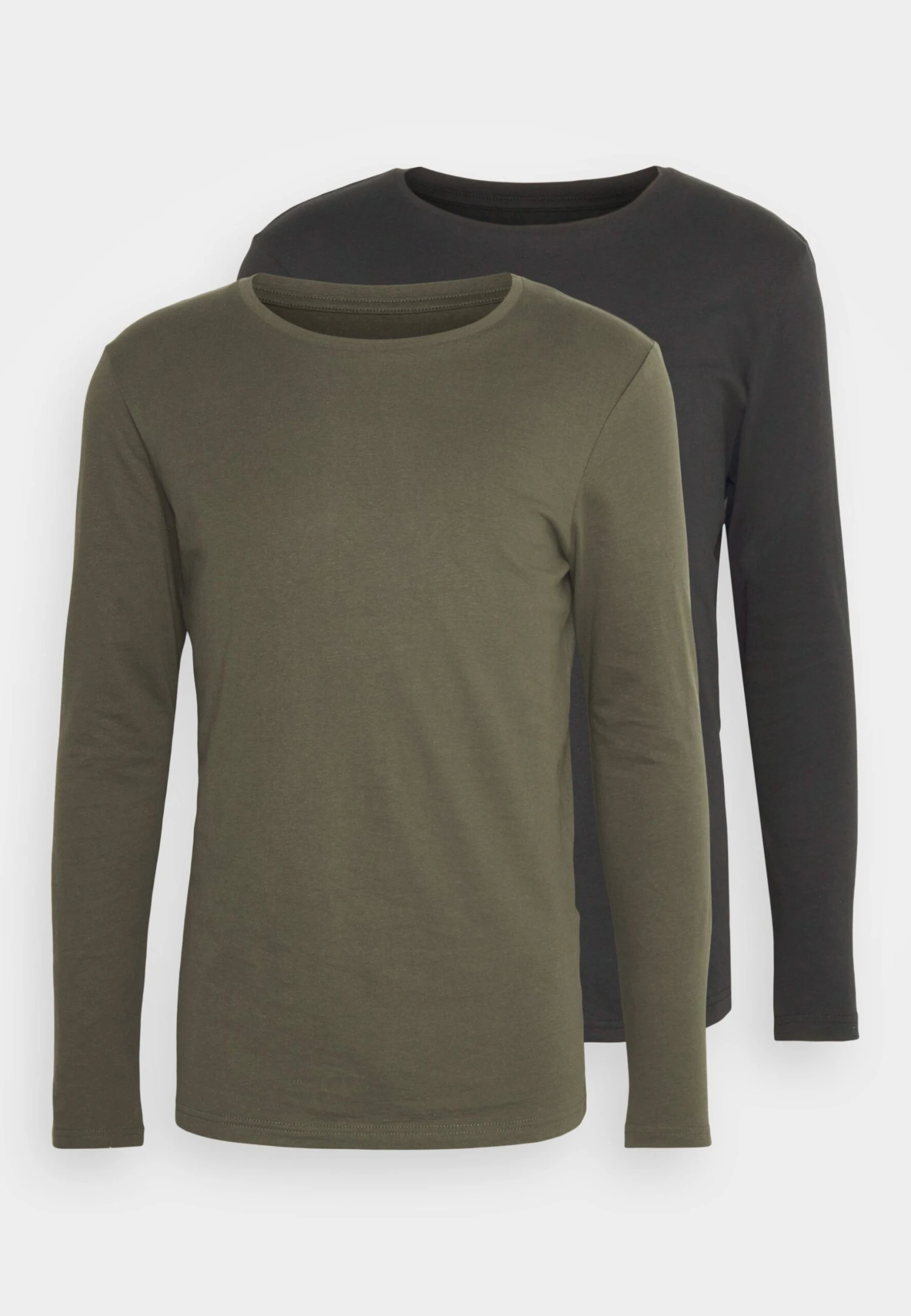 Pier One 2 Pack - Longsleeve - Black/Khaki 7 Pier One 2 Pack - Longsleeve - Black/Khaki - Afbeelding 5