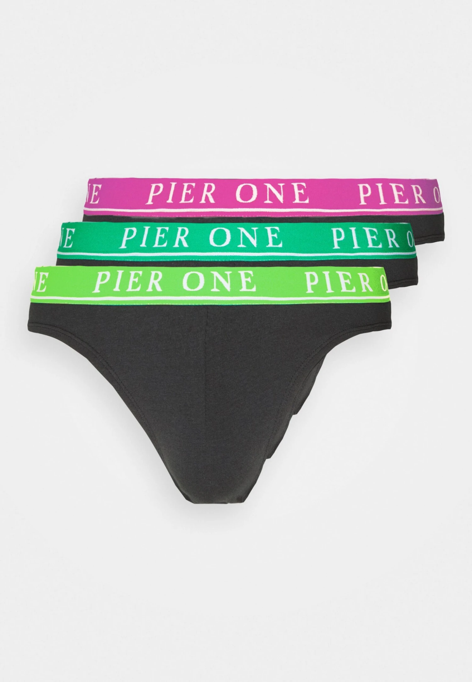 Pier One Branded Waistband Briefs 3 Pack - Slip - Black 7 Pier One Branded Waistband Briefs 3 Pack - Slip - Black - Afbeelding 5
