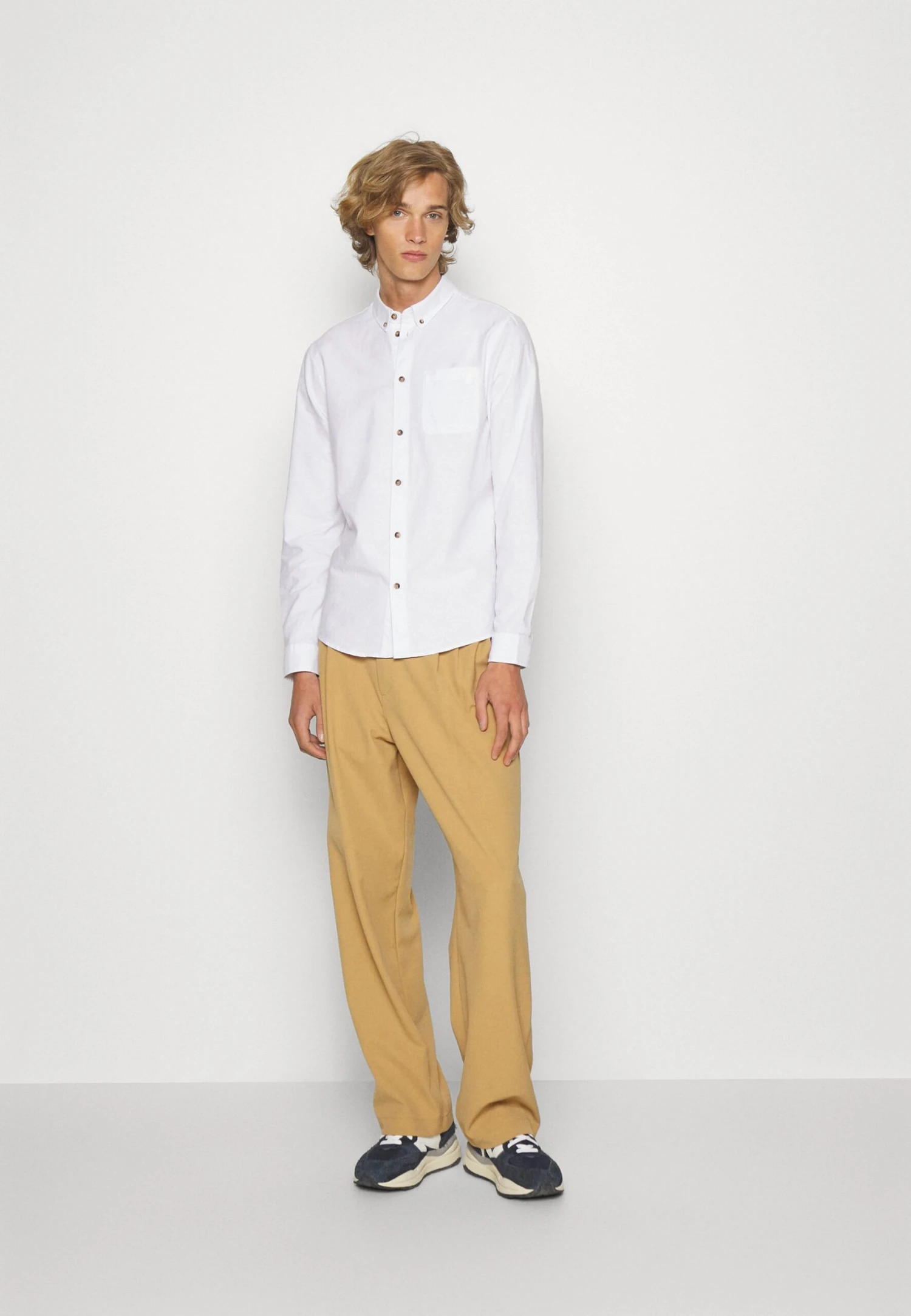 Pier One 2 Pack - Overhemd - White/Light Blue 3 Pier One 2 Pack - Overhemd - White/Light Blue