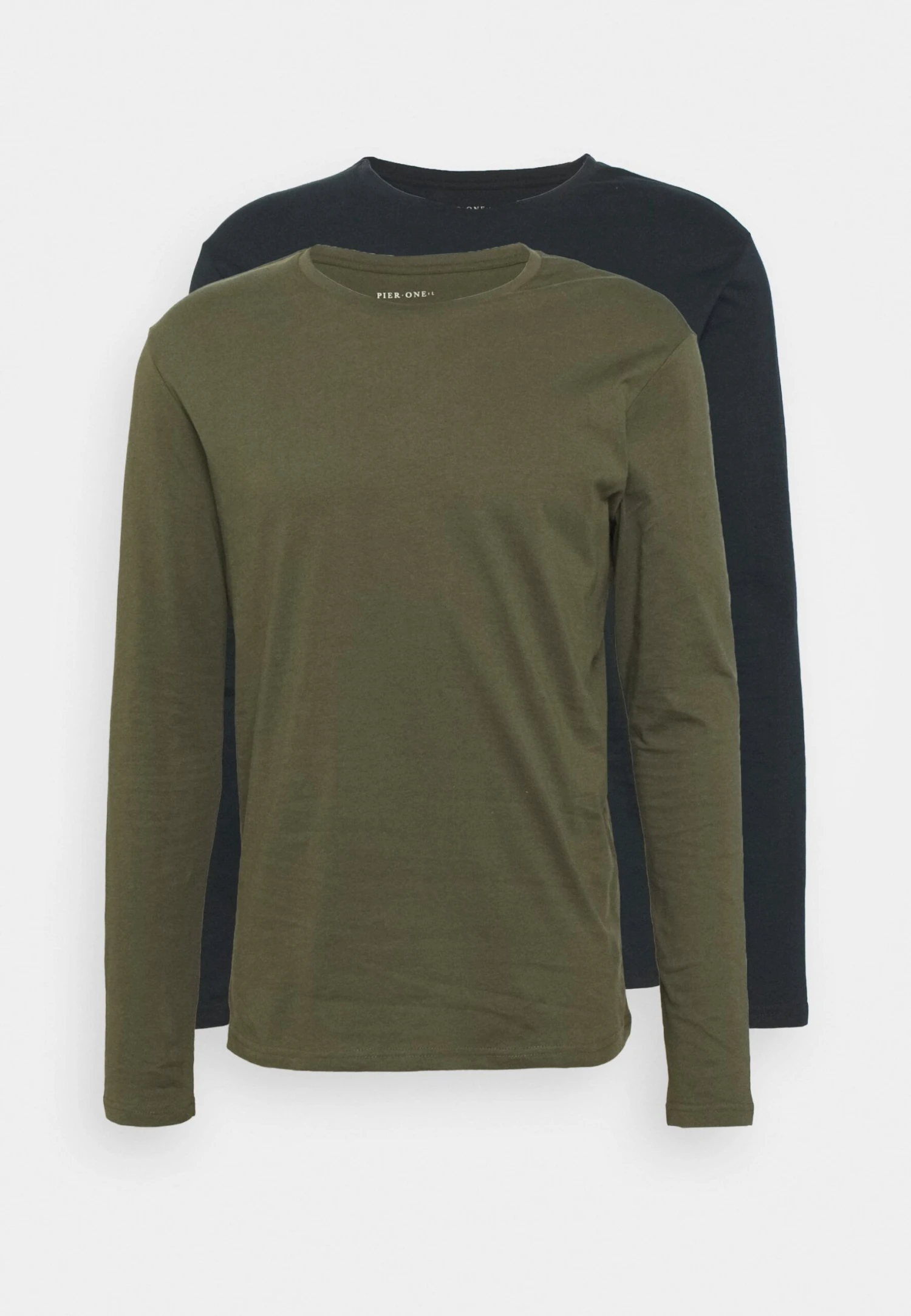 Pier One 2 Pack - Longsleeve - Olive/Dark Blue 7 Pier One 2 Pack - Longsleeve - Olive/Dark Blue - Afbeelding 5