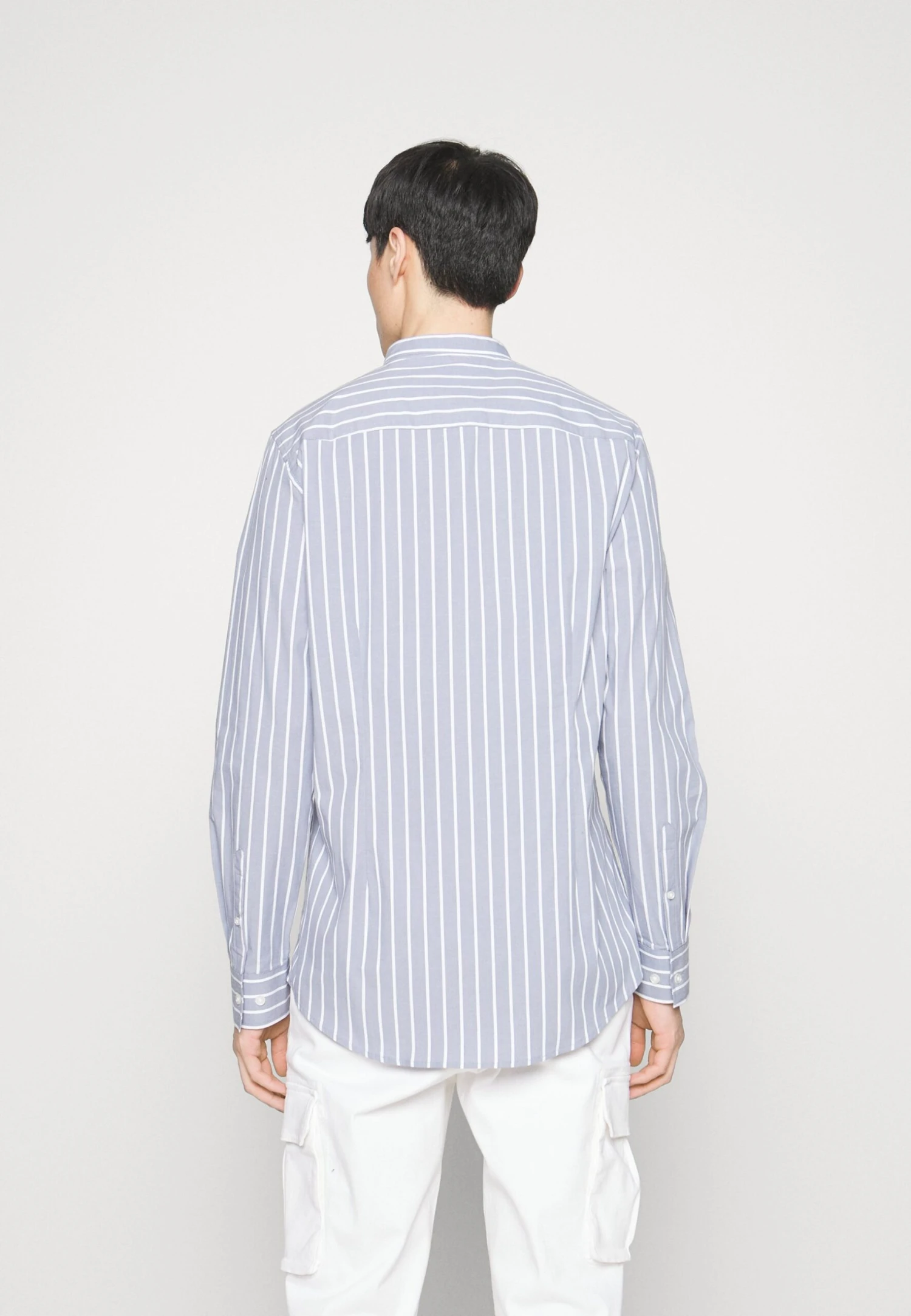 Pier One Muscle Fit Stand- Overhemd - Blue 5 Pier One Muscle Fit Stand- Overhemd - Blue - Afbeelding 3