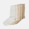 Pier One 5Pack - Sokken - Off-White/Beige/Tan -Pier One 718307211e4e4f189a16056a071c1846