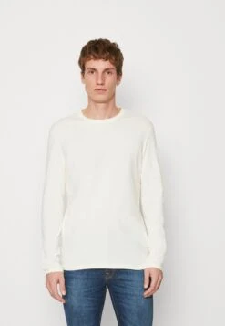 Pier One Longsleeve - Mottled Dark Blue/Light Brown/Off-White -Pier One 7375a251fd114d68933ae122786e3717