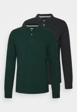 Pier One Long Sleeve 2 Pack- Poloshirt - Dark Grey/Khaki 12 Pier One Long Sleeve 2 Pack- Poloshirt - Dark Grey/Khaki -Pier One 797d6a7ee480495b8e72e1155193494c