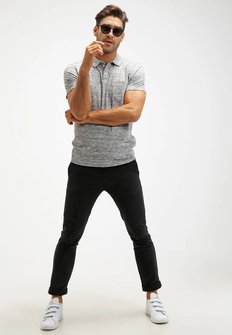 Pier One Poloshirt - Grey Melange 4 Pier One Poloshirt - Grey Melange - Afbeelding 2