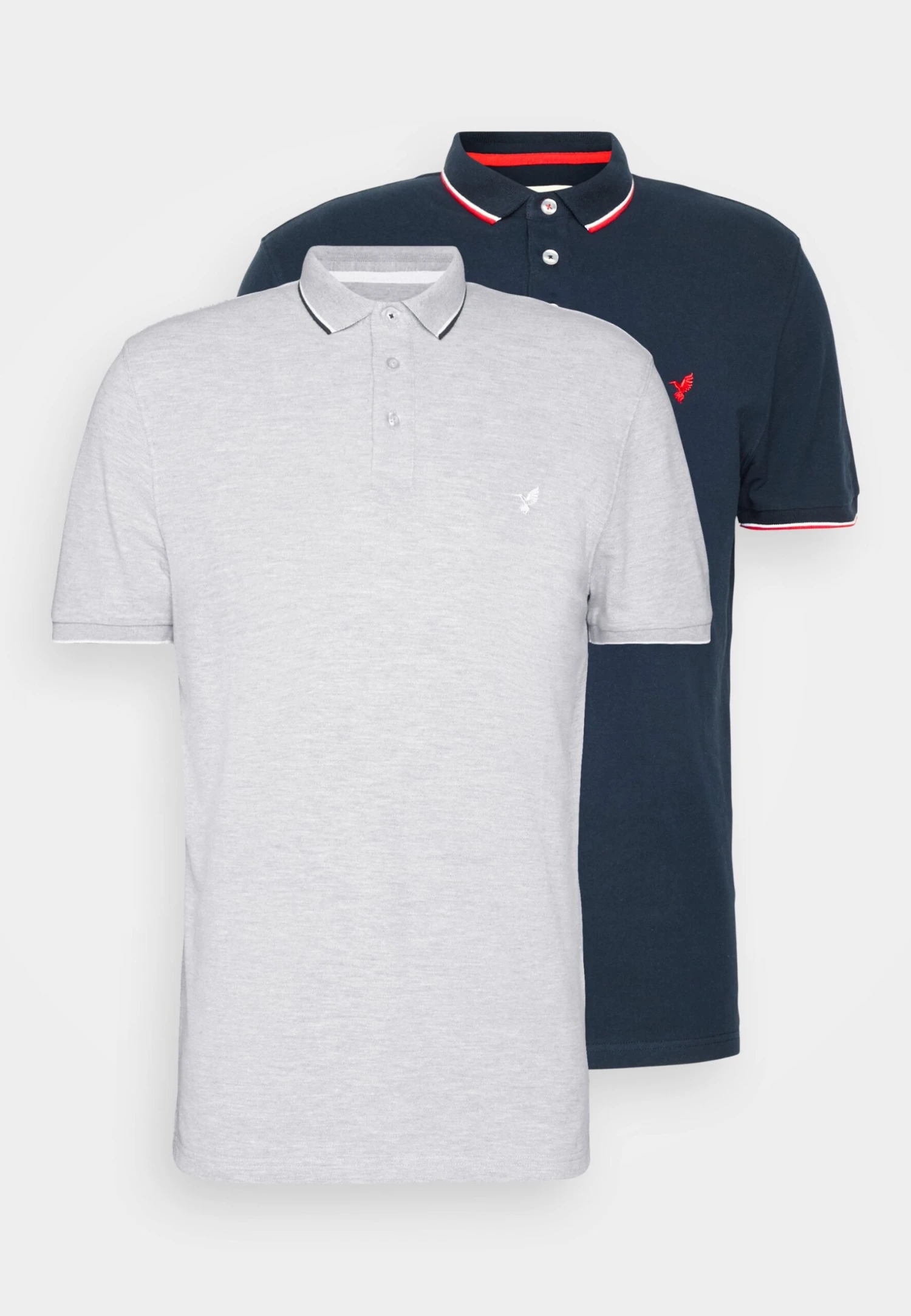 Pier One 2 Pack - Poloshirt - Light Grey/Dark Blue 10 Pier One 2 Pack - Poloshirt - Light Grey/Dark Blue - Afbeelding 8