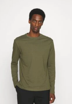 Pier One Longsleeve - Black/Dark Grey/Olive -Pier One 824354cc17b04eb68acfc61f4e0b9b2b