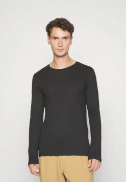 Pier One 2 Pack - Longsleeve - Black/Mottled Dark Grey -Pier One 82b68fa0ee4c46d1a85559b6ee29545d