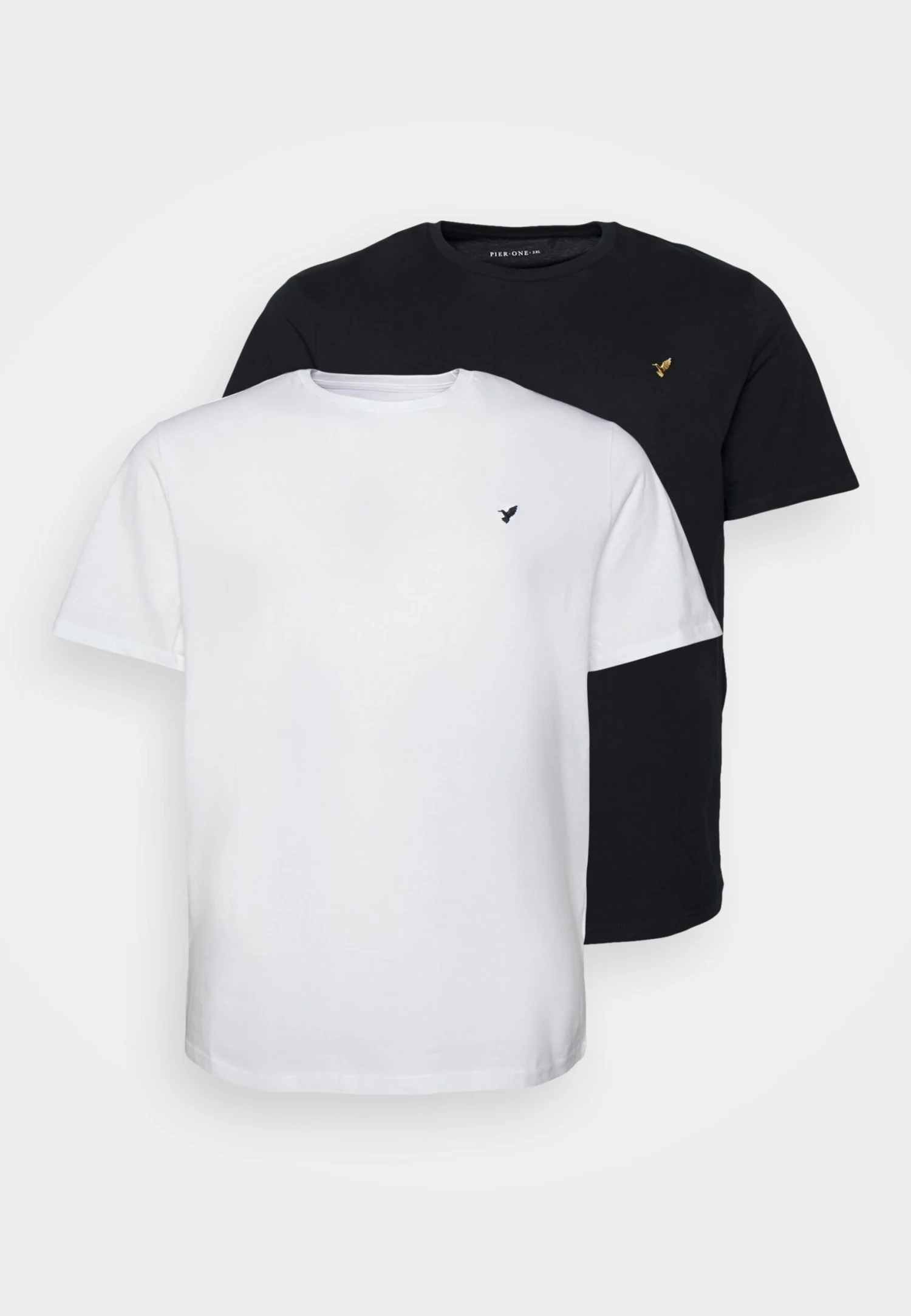 Pier One 2 Pack - T-Shirt Basic - Dark Blue/White 8 Pier One 2 Pack - T-Shirt Basic - Dark Blue/White - Afbeelding 6