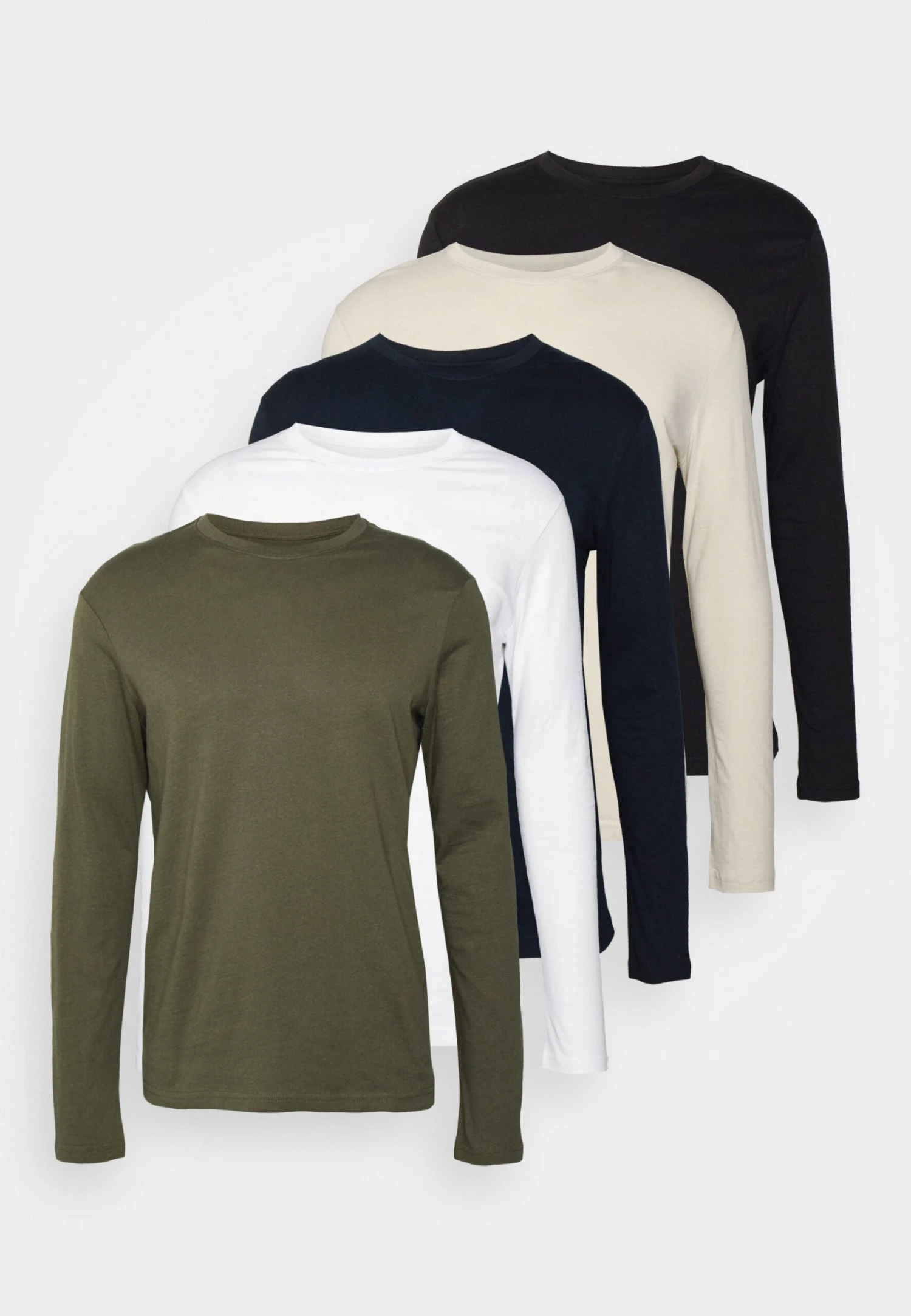 Pier One 5 Pack - Longsleeve - Blue/White/Beige/Olive 9 Pier One 5 Pack - Longsleeve - Blue/White/Beige/Olive - Afbeelding 7