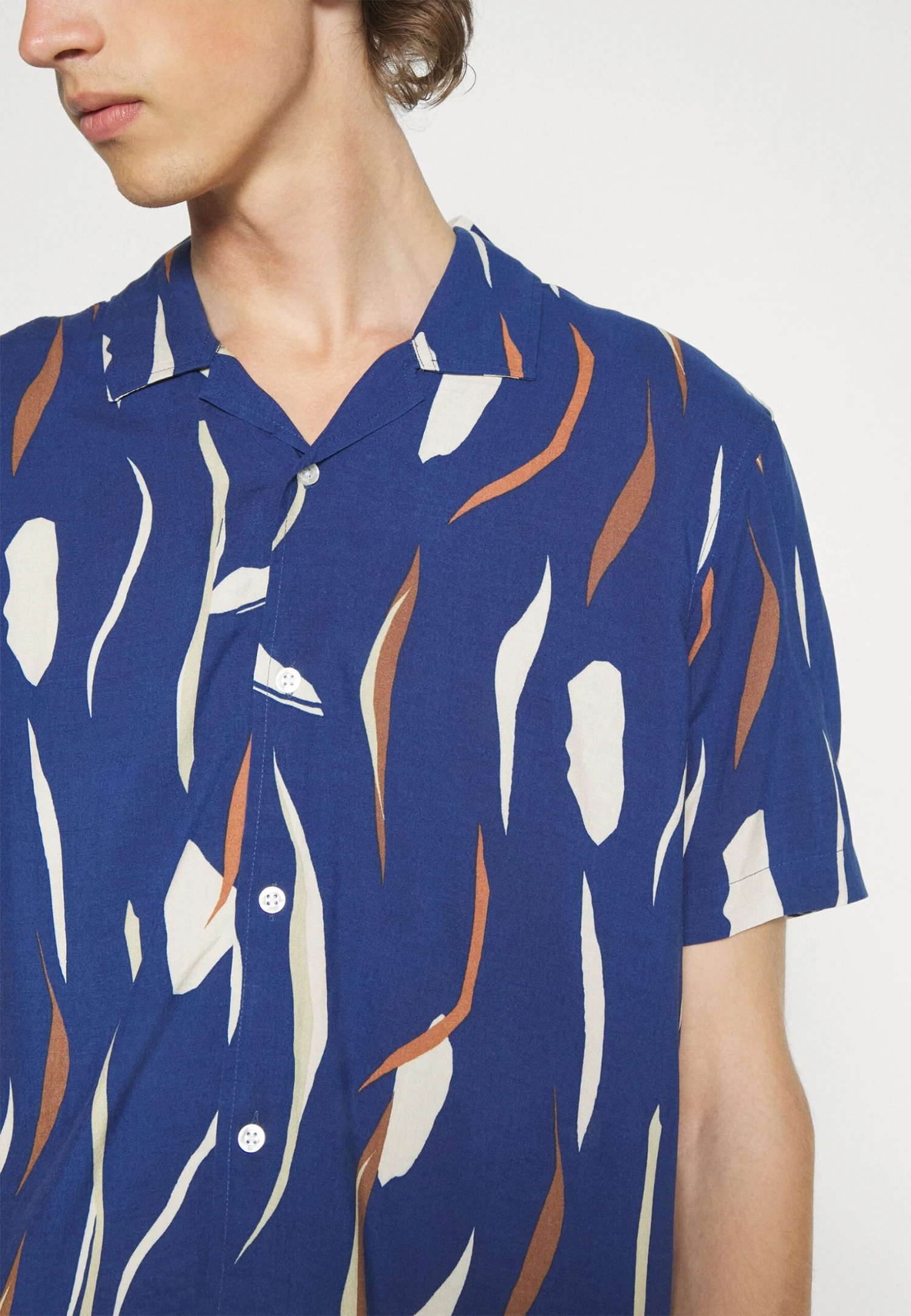 Pier One Contemporary Art Regular Resort- Overhemd - Blue 7 Pier One Contemporary Art Regular Resort- Overhemd - Blue - Afbeelding 5