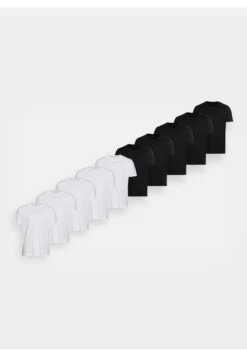 Pier One 10 Pack - T-Shirt Basic - White/Black 12 Pier One 10 Pack - T-Shirt Basic - White/Black -Pier One a47858ffbc3a4fd8908751110de7e4fb