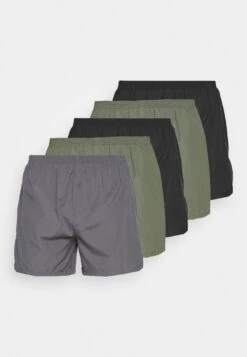 Pier One 5 Pack - Boxershort - Black/Khaki/Dark Grey 12 Pier One 5 Pack - Boxershort - Black/Khaki/Dark Grey -Pier One aabf1b6cd2d84a338064454393e5f372