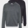 Pier One 2 Pack - Sweater - Black/Mottled Dark Grey 1 Pier One 2 Pack - Sweater - Black/Mottled Dark Grey -Pier One aac32521ee404b7f82fed2b996d01930