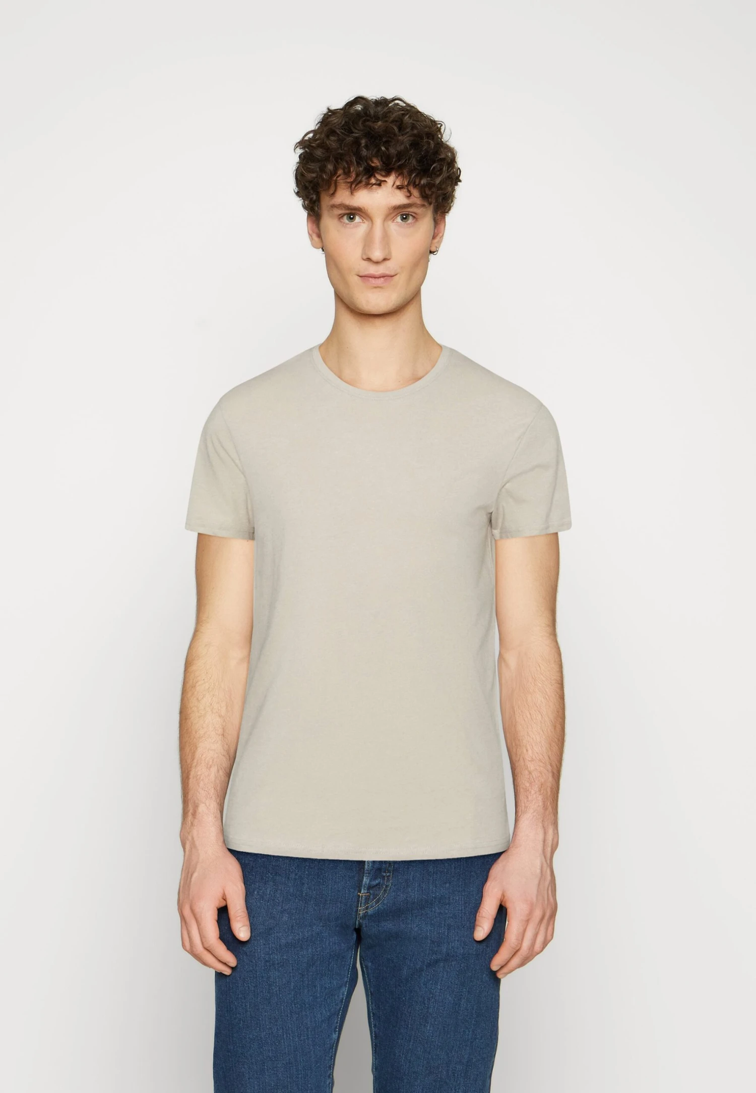 Pier One 3 Pack - T-Shirt Basic - Brown/Beige/Light Blue 4 Pier One 3 Pack - T-Shirt Basic - Brown/Beige/Light Blue - Afbeelding 2