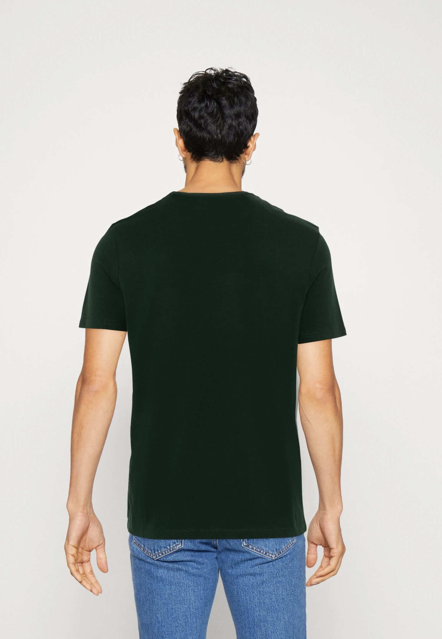 Pier One 5 Pack - T-Shirt Basic - White/Ark Green/Blue 5 Pier One 5 Pack - T-Shirt Basic - White/Ark Green/Blue - Afbeelding 3