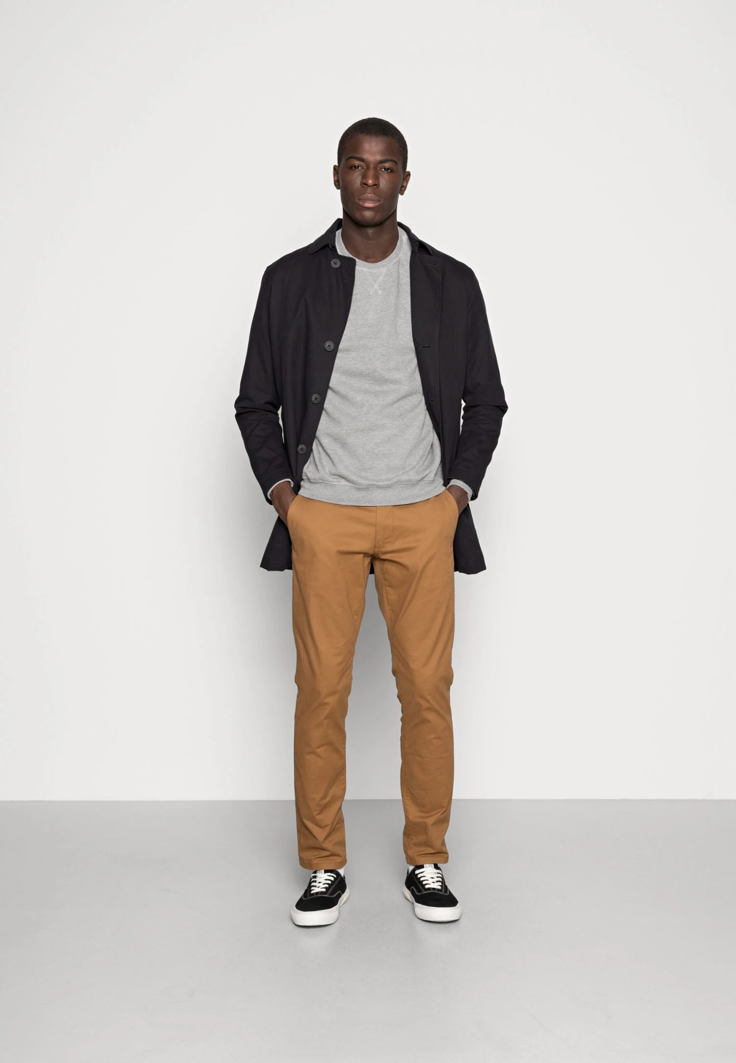 Pier One 2 Pack - Sweater - Mottled Light Grey/Black 3 Pier One 2 Pack - Sweater - Mottled Light Grey/Black