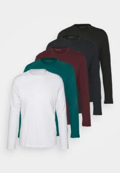 Pier One 5 Pack - Longsleeve - White/Dark Blue/Black 14 Pier One 5 Pack - Longsleeve - White/Dark Blue/Black -Pier One d83220e9e54d43fcb8998bbd6af96e96