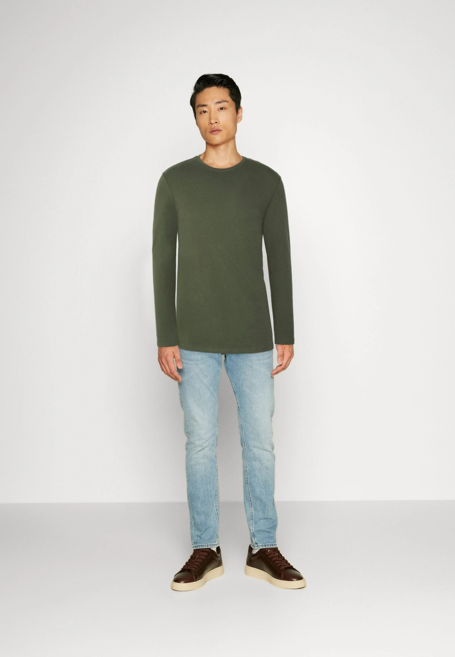 Pier One 2 Pack - Longsleeve - Off-White/Dark Green 3 Pier One 2 Pack - Longsleeve - Off-White/Dark Green