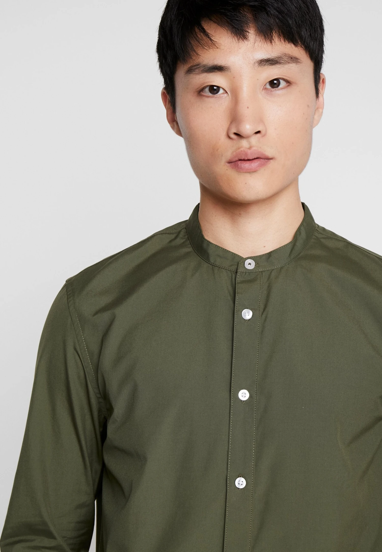 Pier One 2 Pack - Overhemd - Oliv/Black 6 Pier One 2 Pack - Overhemd - Oliv/Black - Afbeelding 4