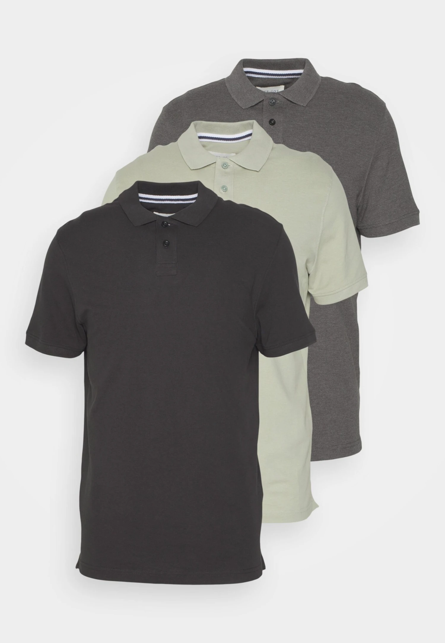 Pier One 3 Pack - Poloshirt - Mint/Black/Grey 8 Pier One 3 Pack - Poloshirt - Mint/Black/Grey - Afbeelding 6