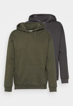 Pier One 2 Pack - Hoodie - Olive/Grey 14 Pier One 2 Pack - Hoodie - Olive/Grey -Pier One e9b77bcede62405a96690341784f3595