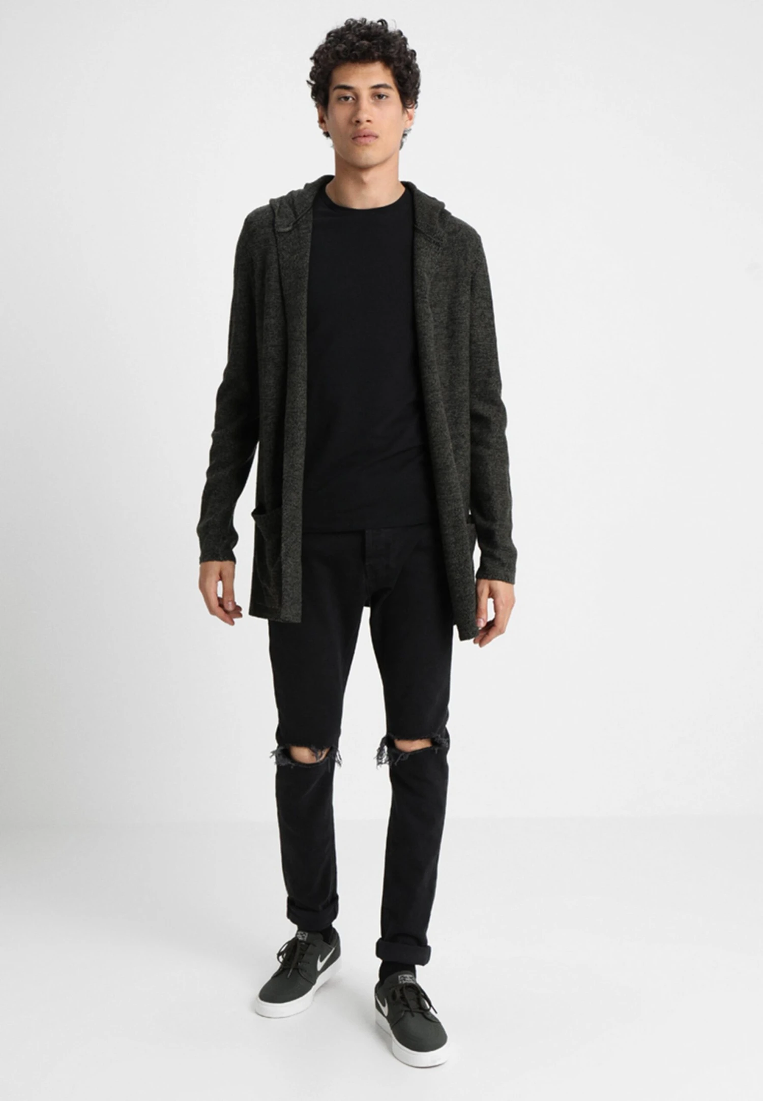 Pier One Vest - Black/Olive 4 Pier One Vest - Black/Olive - Afbeelding 2