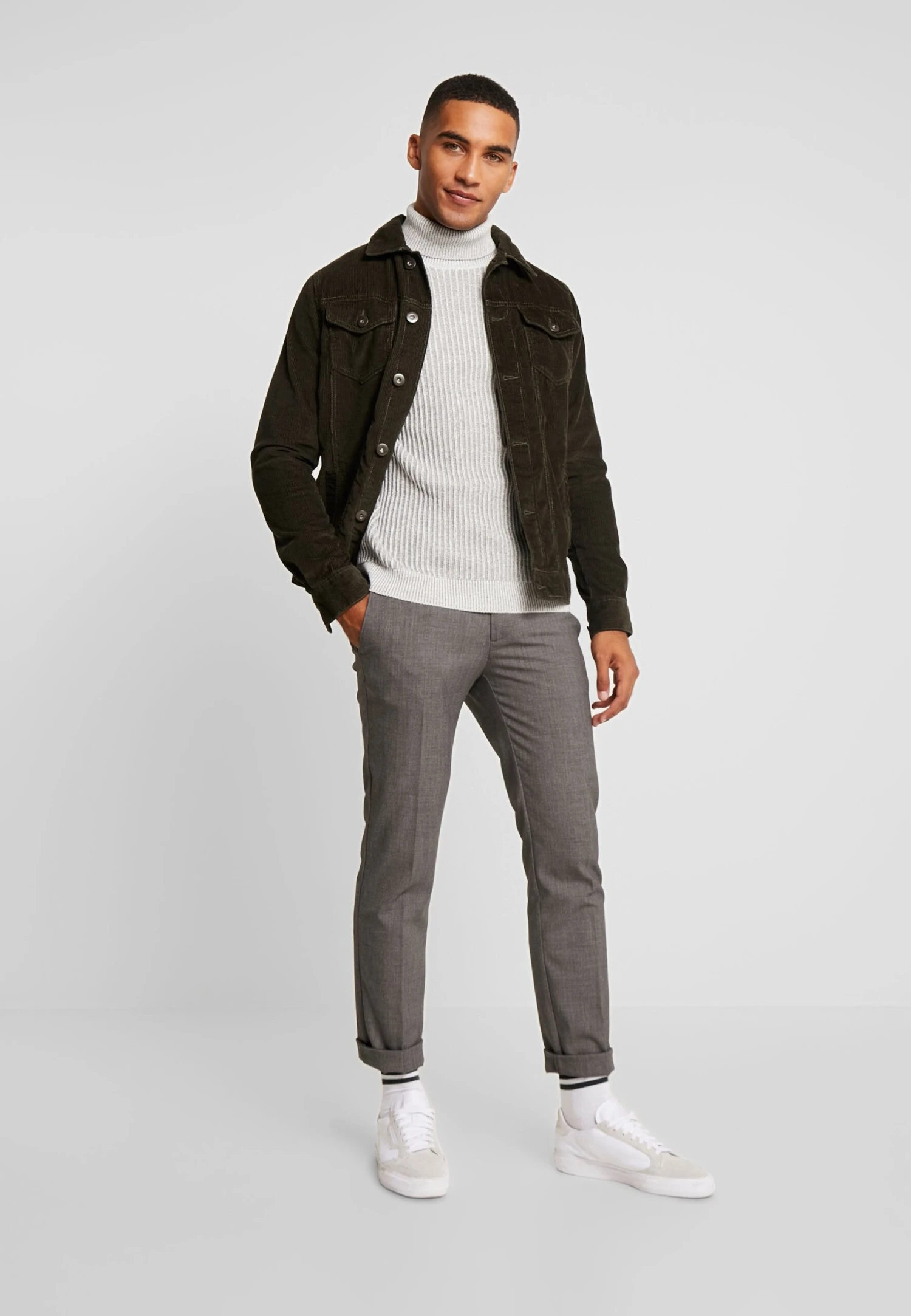 Pier One Trui - 111 - Mottled Light Grey 4 Pier One Trui - 111 - Mottled Light Grey - Afbeelding 2